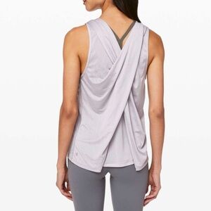 NWT Lululemon Soul Stride Tank Iced Iris Lilac 6 Run Lift Climb Yoga Lightweight